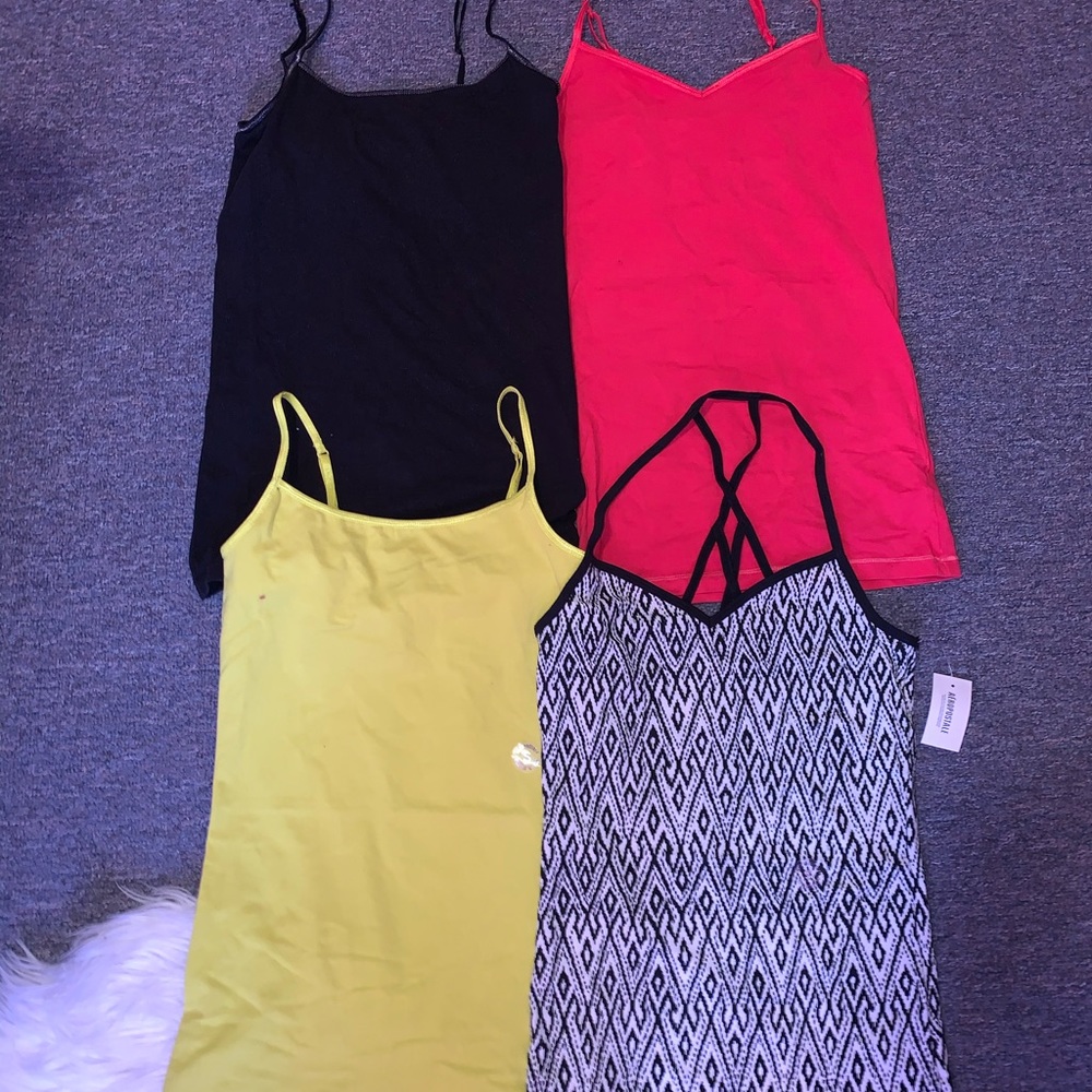 Four Pack of Camisoles (Two With Tags), Size Small